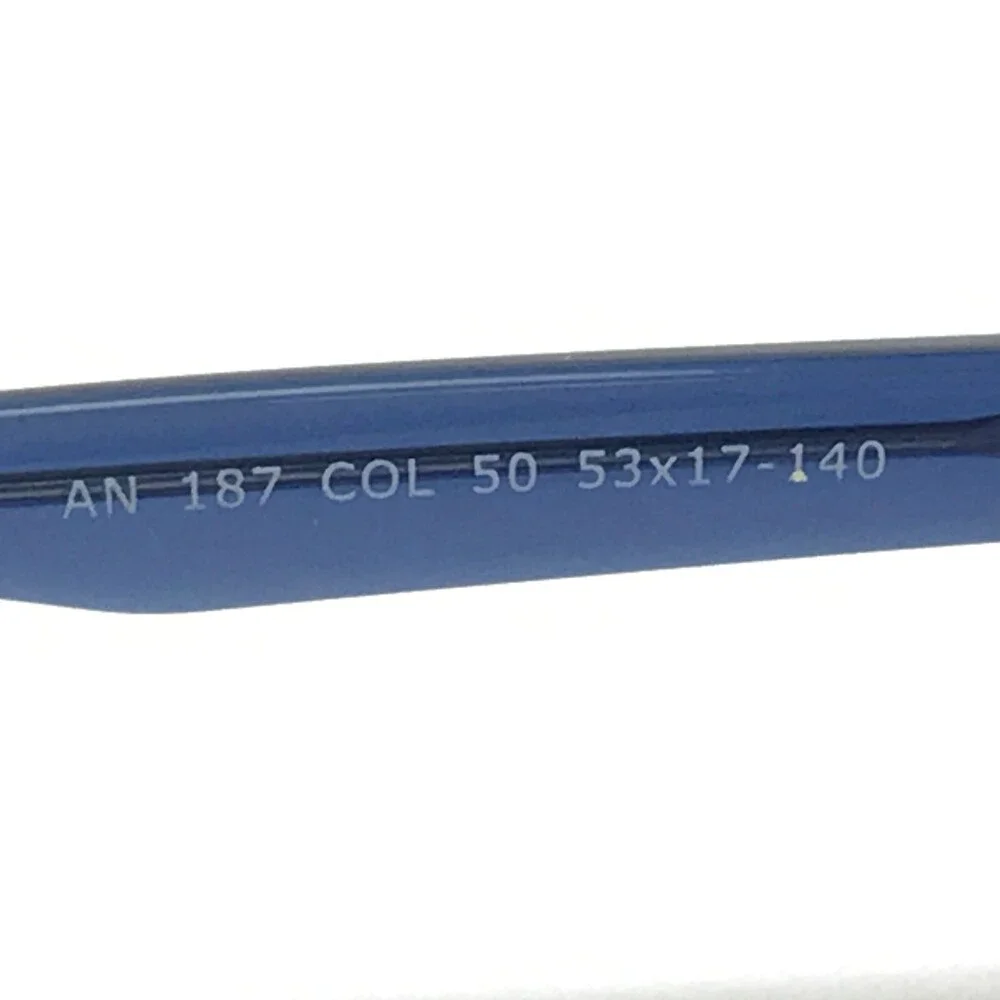 Next Issue AN 187 COL 50 Eyeglasses Frames Clear Blue Square Full Rim 53-17-140